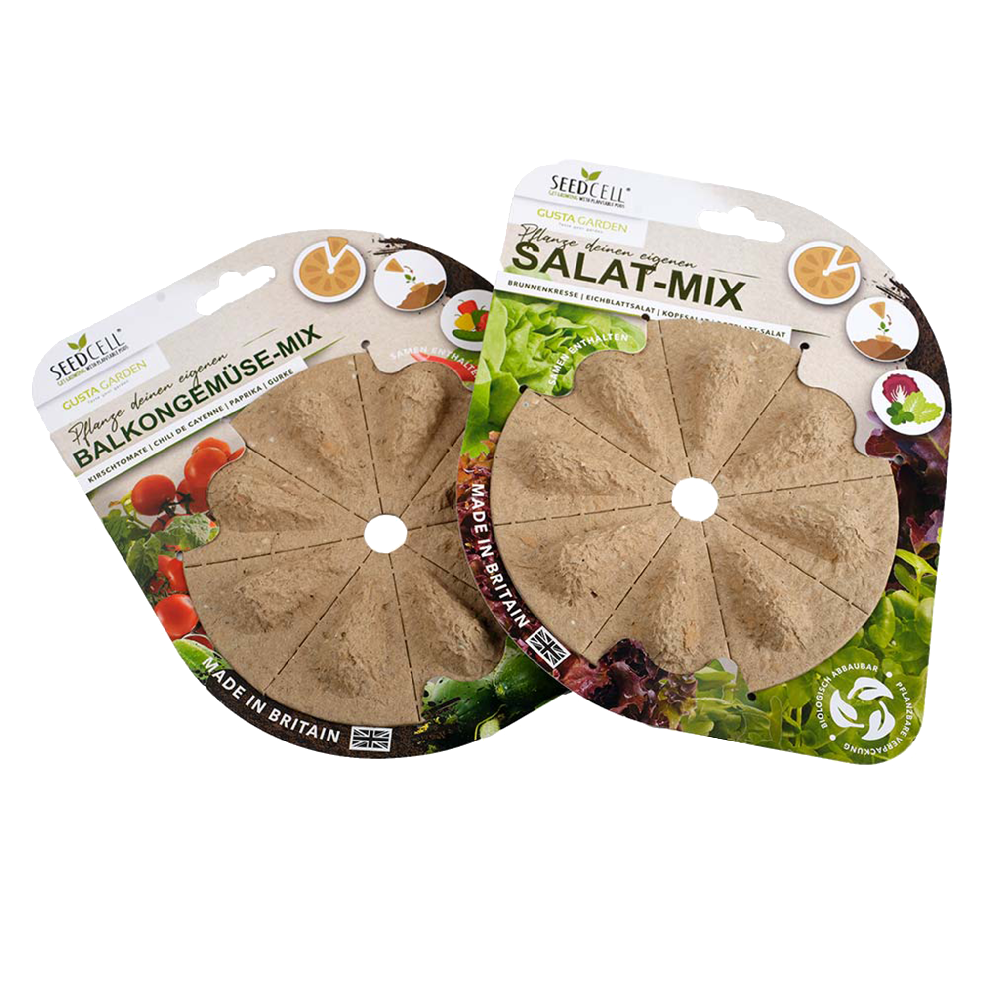 Seed capsules balcony vegetables & salad mix
