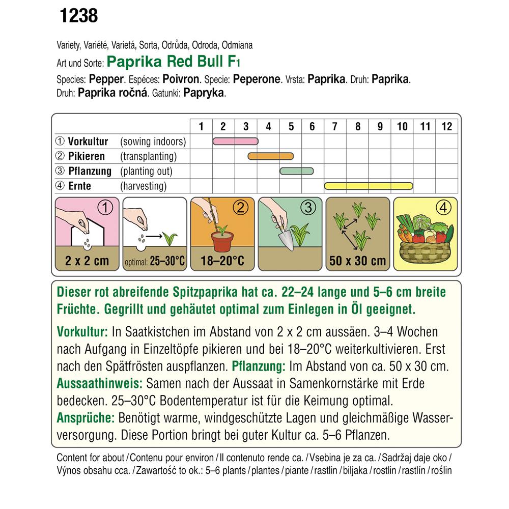 Austrosaat Paprika Red Bull F1 Gourmet-Edition
