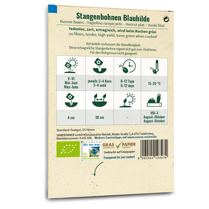 Samen Maier Stangenbohnen, Blauhilde