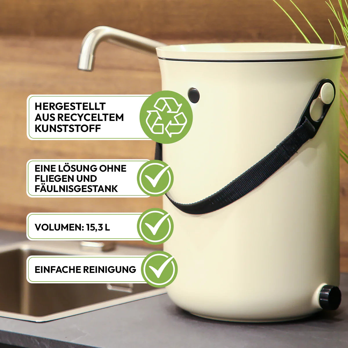 Skaza ORGANKO 2 Bokashi Komposter für die Küche