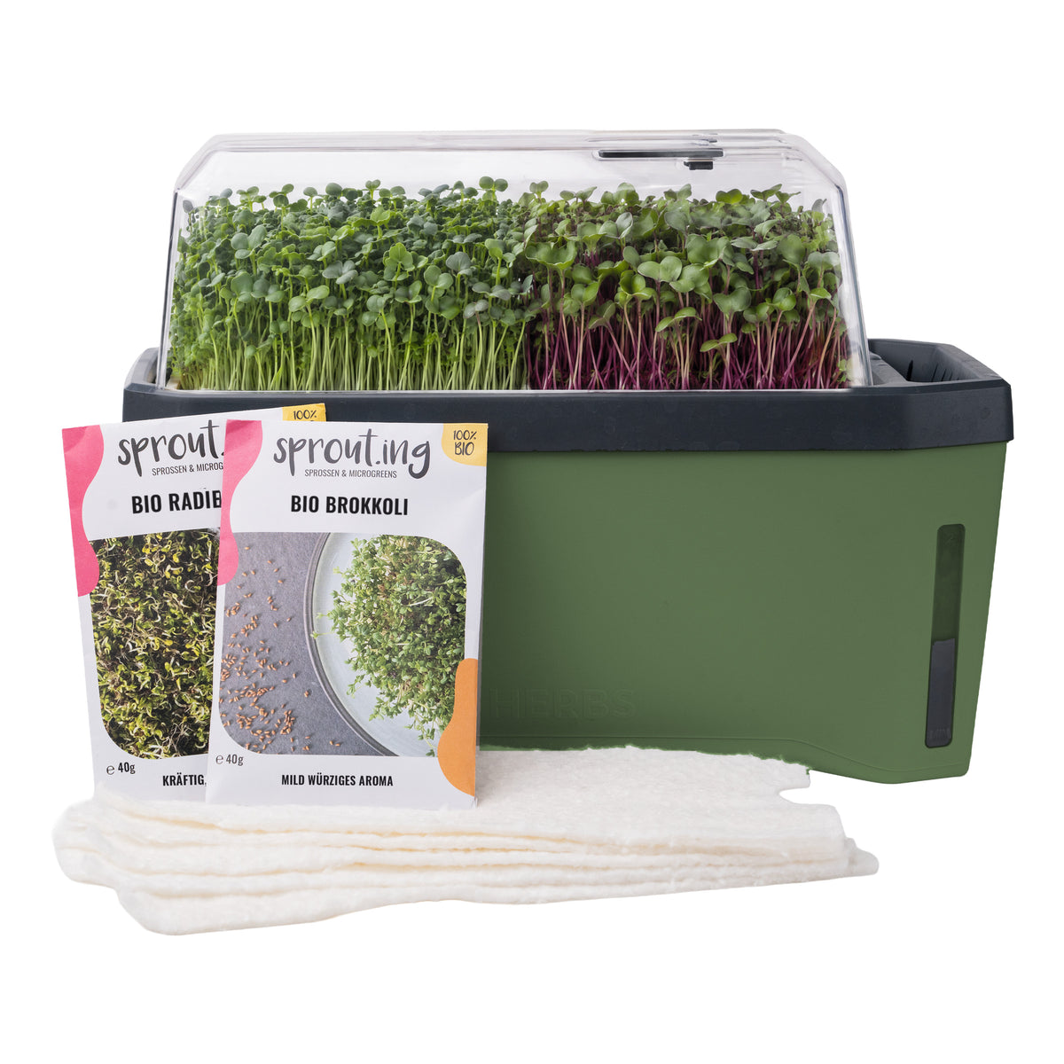 HARRY HERBS Microgreens Bundle Dunkelgrün